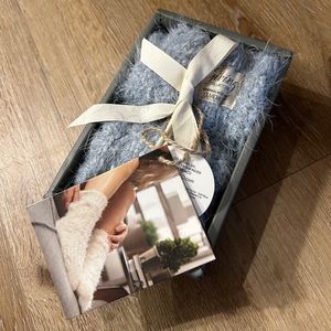 NWT Demdaco Giving Socks Soft Blue